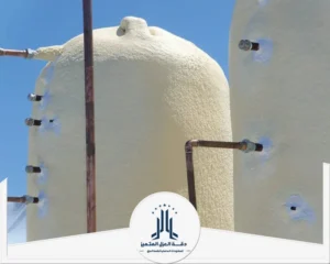 في دقة العزل المتميز يظهر حميه الخزان بالفوم 