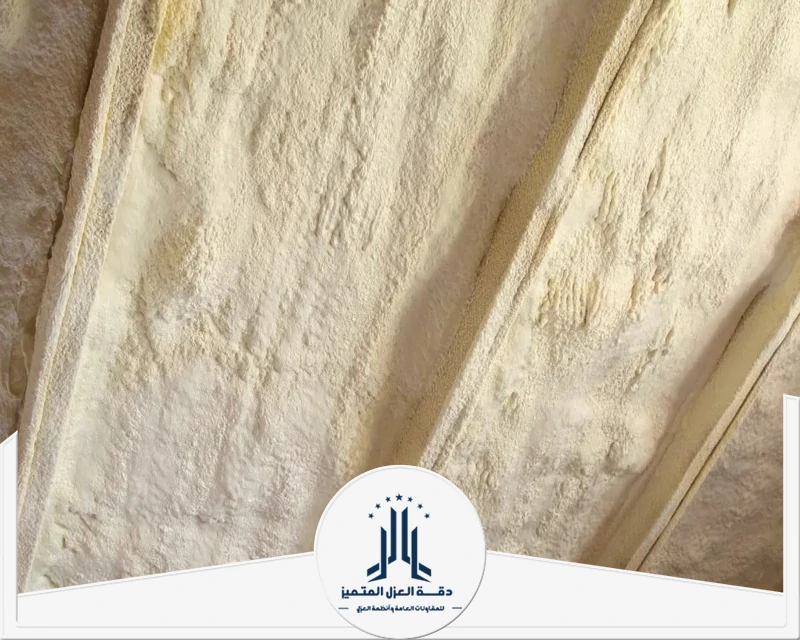 تنفيذ عزل فوم عالي الجودة لتقليل الحرارة ومنع تسرب المياه بعمر افتراضي طويل.