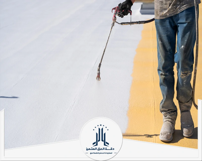 شركة عزل اسطح ببيش 0538700436 شركة دقة العزل المتميزة تكنولوجيا العزل بالرش، تعمل رغوة الفوم المتمددة على تكوين طبقة حماية صلبة تغلف الأسطح بالكامل.